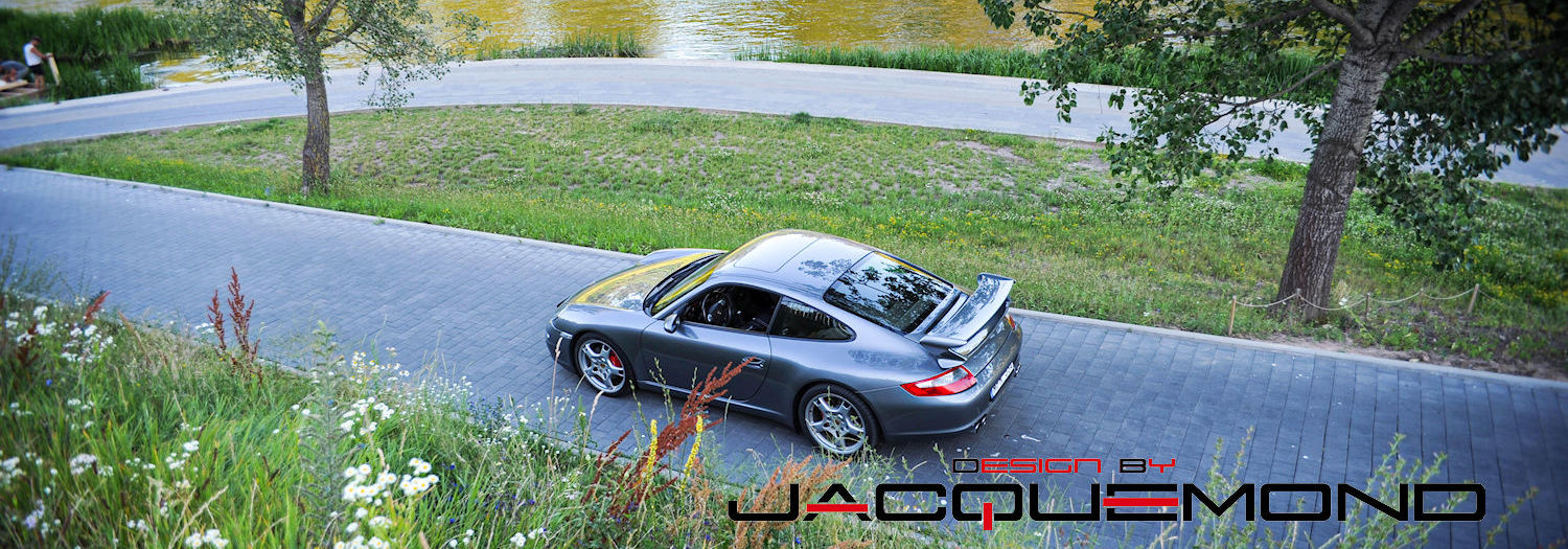 GT3 rear wing hood for Porsche 997 ( MK1 or MK2 ) by Jacquemond