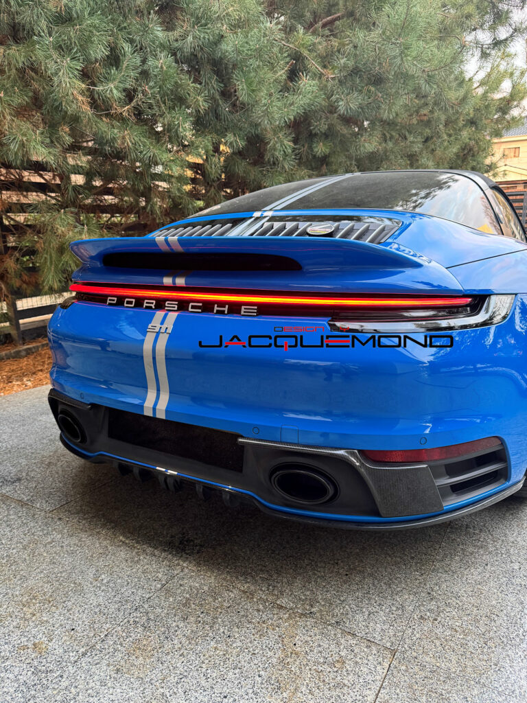 DuckTail rear spoiler for Porsche 992 coupe, convertible targa by Jacquemond