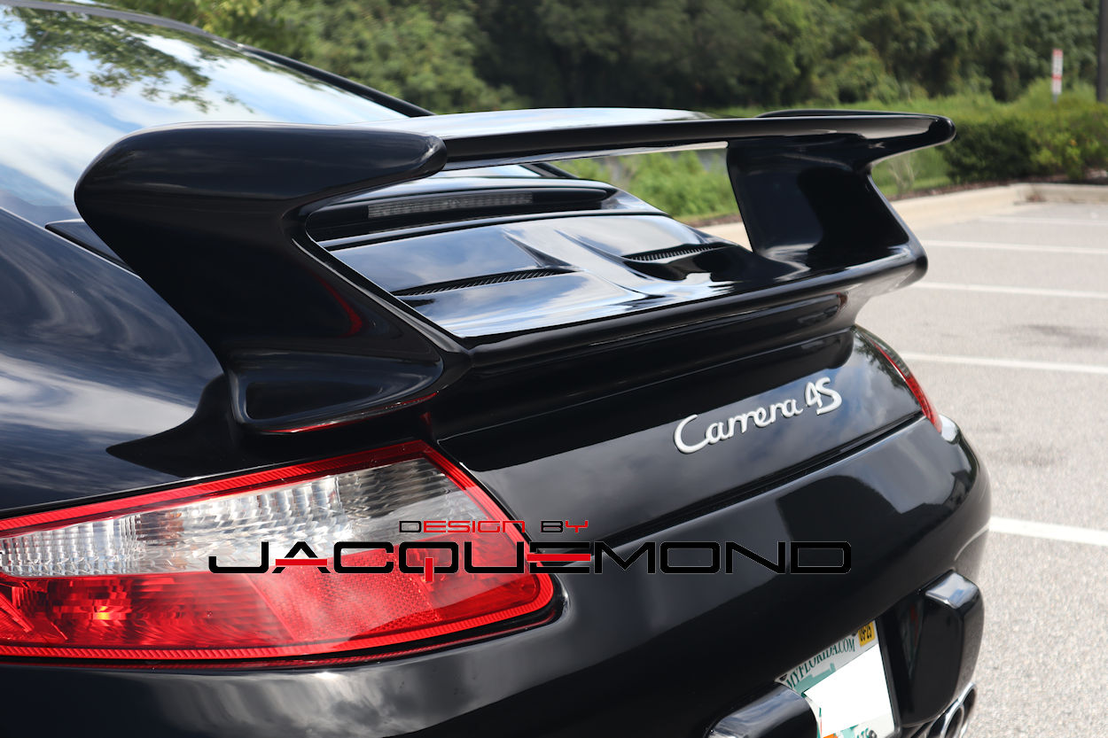 GT3 rear wing hood for Porsche 997 ( MK1 or MK2 ) by Jacquemond