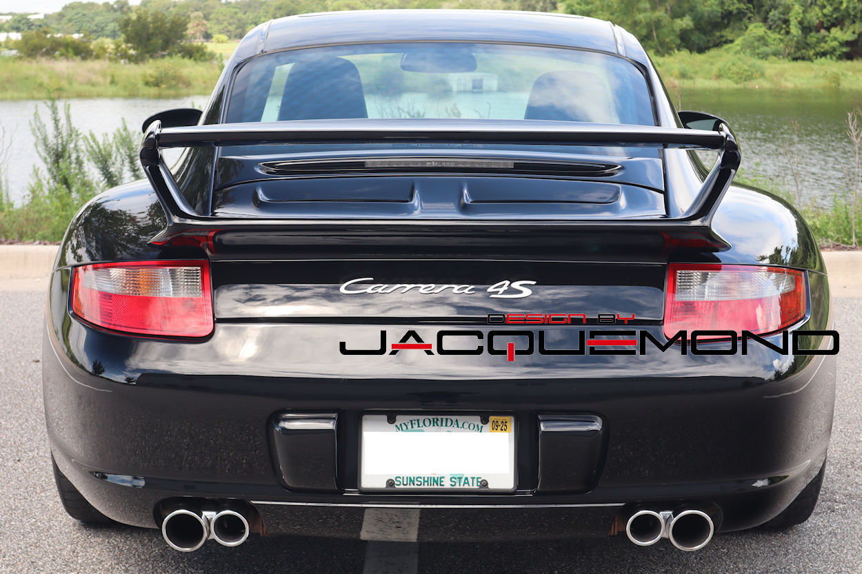 GT3 rear wing hood for Porsche 997 ( MK1 or MK2 ) by Jacquemond