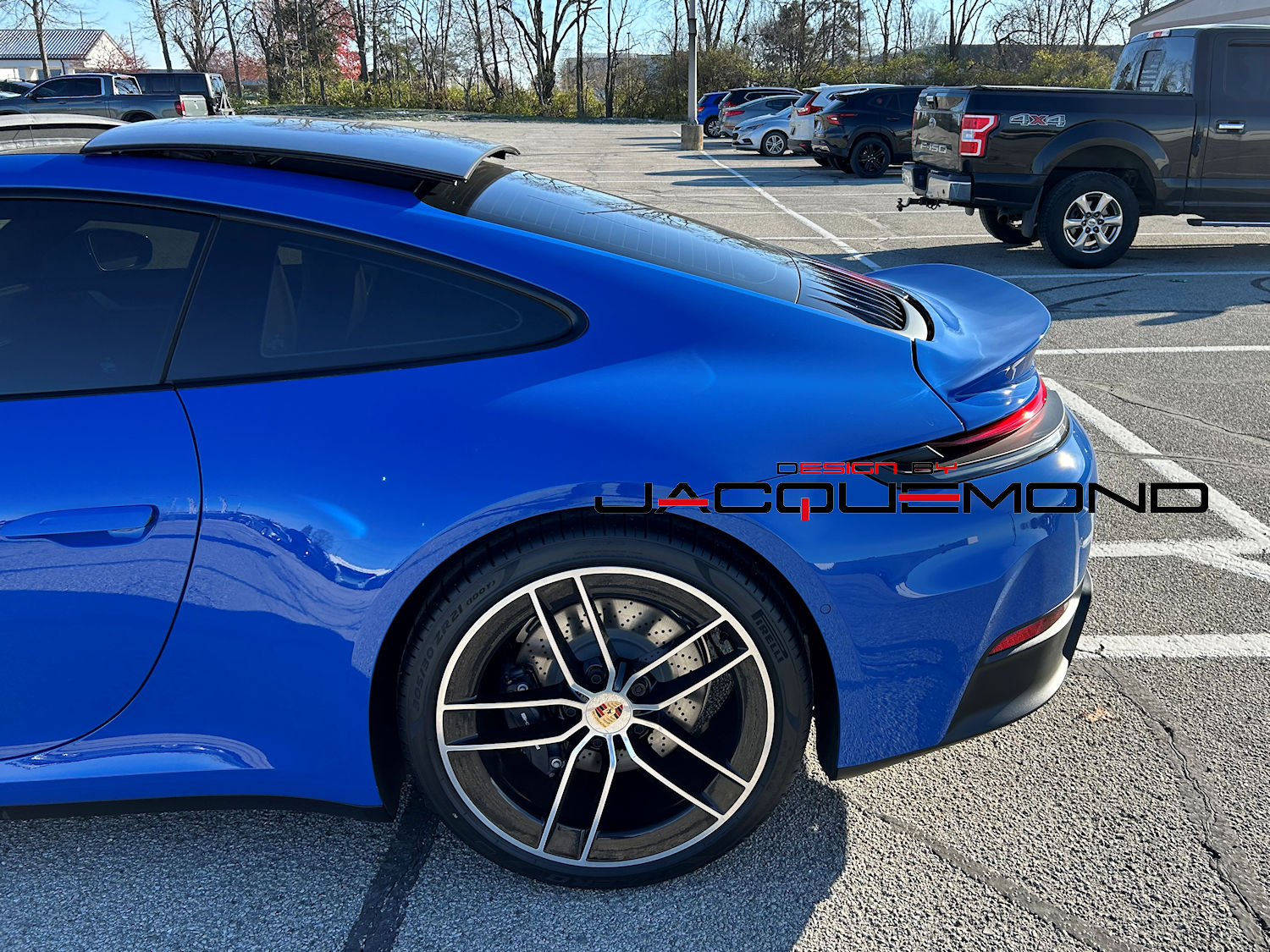 DuckTail rear spoiler for Porsche 992 coupe, convertible targa by Jacquemond