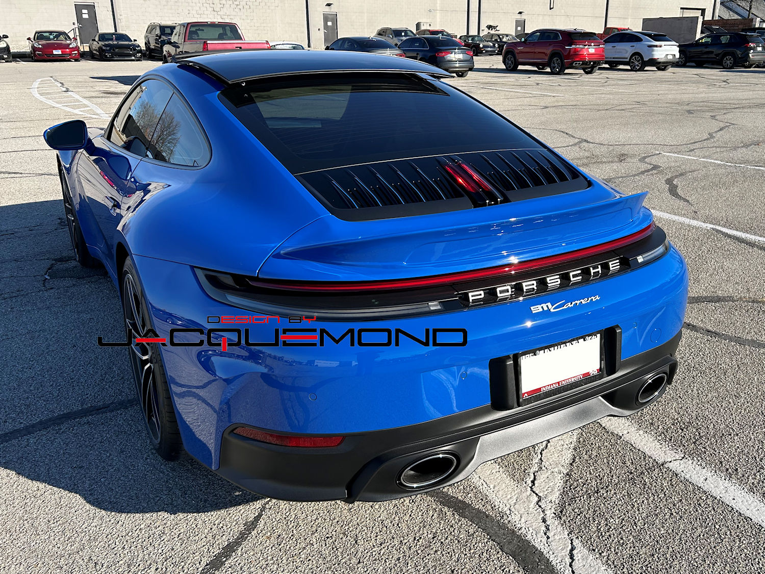 DuckTail rear spoiler for Porsche 992 coupe, convertible targa by Jacquemond