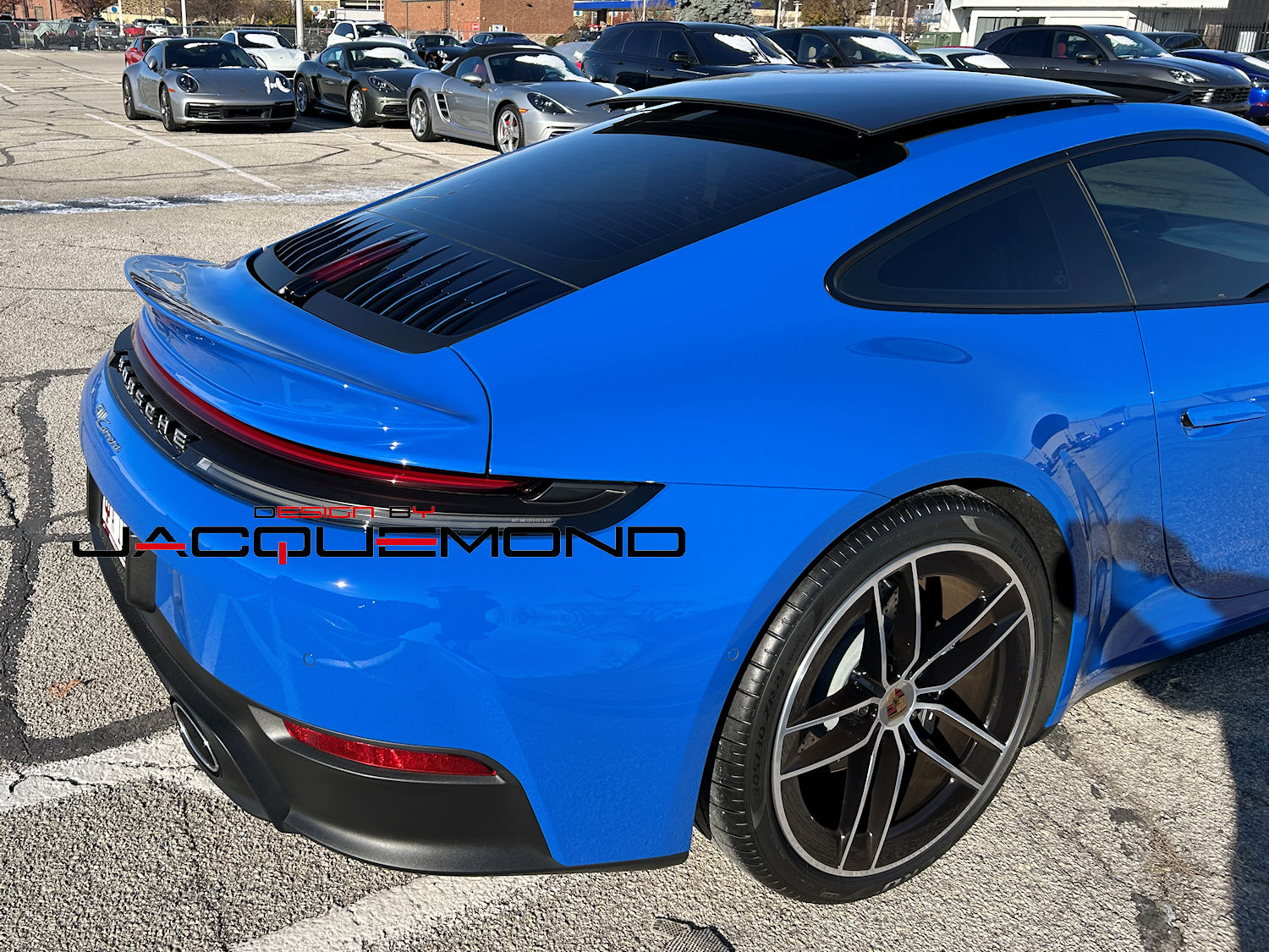 DuckTail rear spoiler for Porsche 992 coupe, convertible targa by Jacquemond