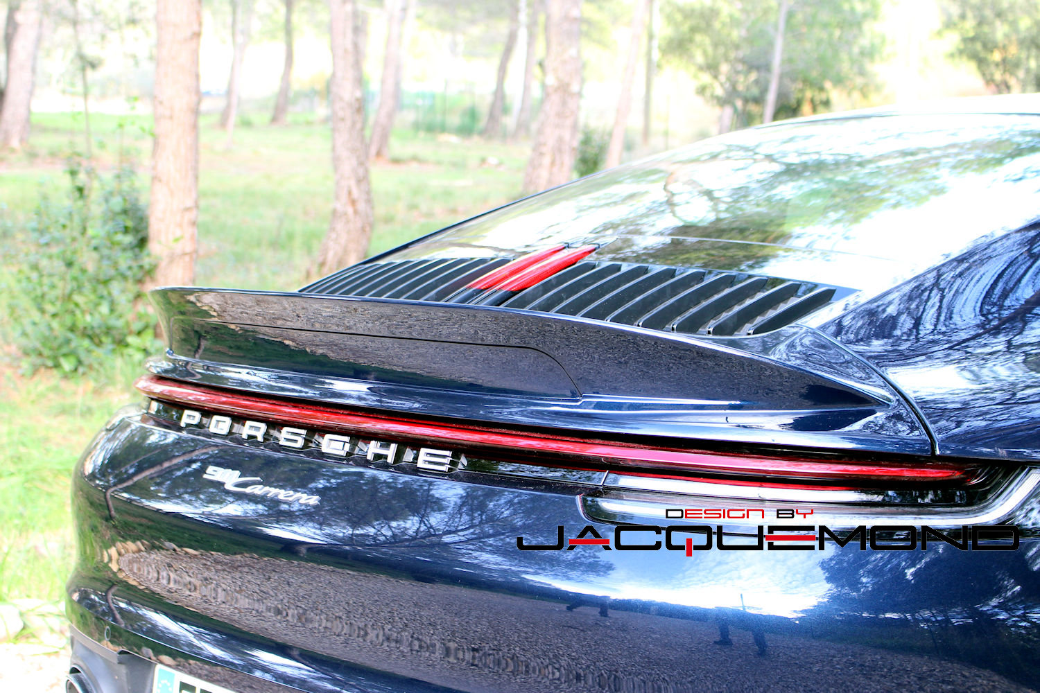 DuckTail rear spoiler for Porsche 992 coupe, convertible targa by Jacquemond